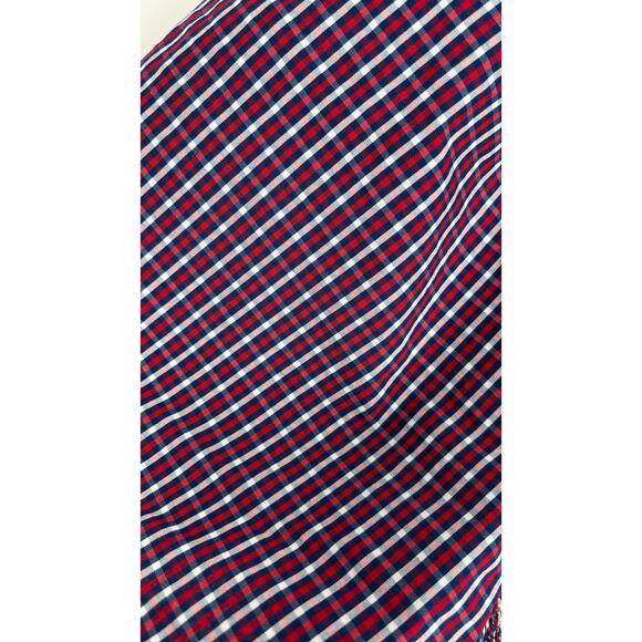 Draper James Deana Smocked Midi Dress Picnic Plaid Womens Plus Size 3X Red Blue - Picture 8 of 10